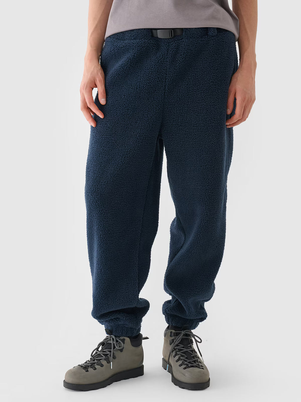 Spodnie sherpa joggery męskie Outhorn