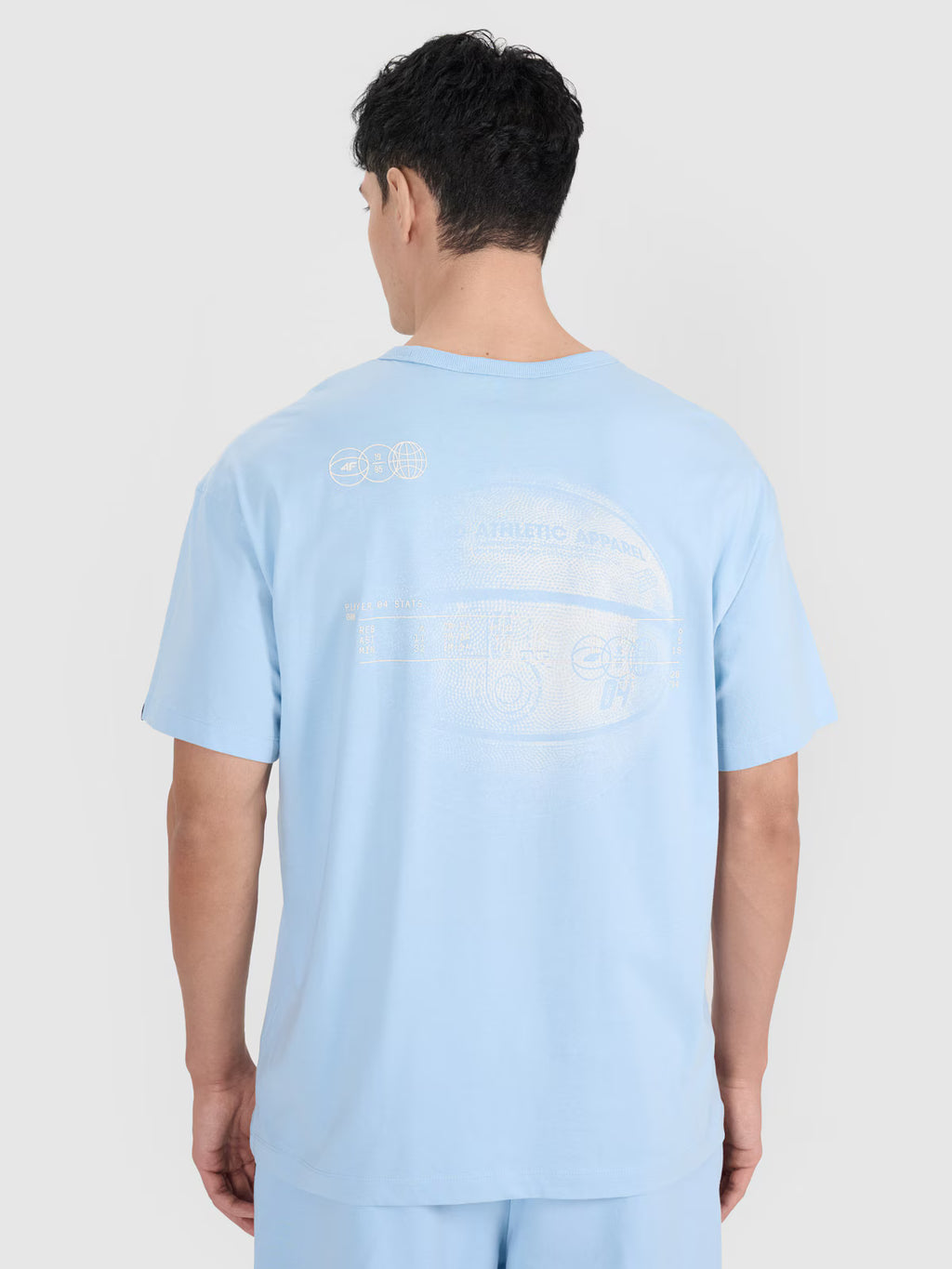 T-shirt oversize z nadrukiem męski
