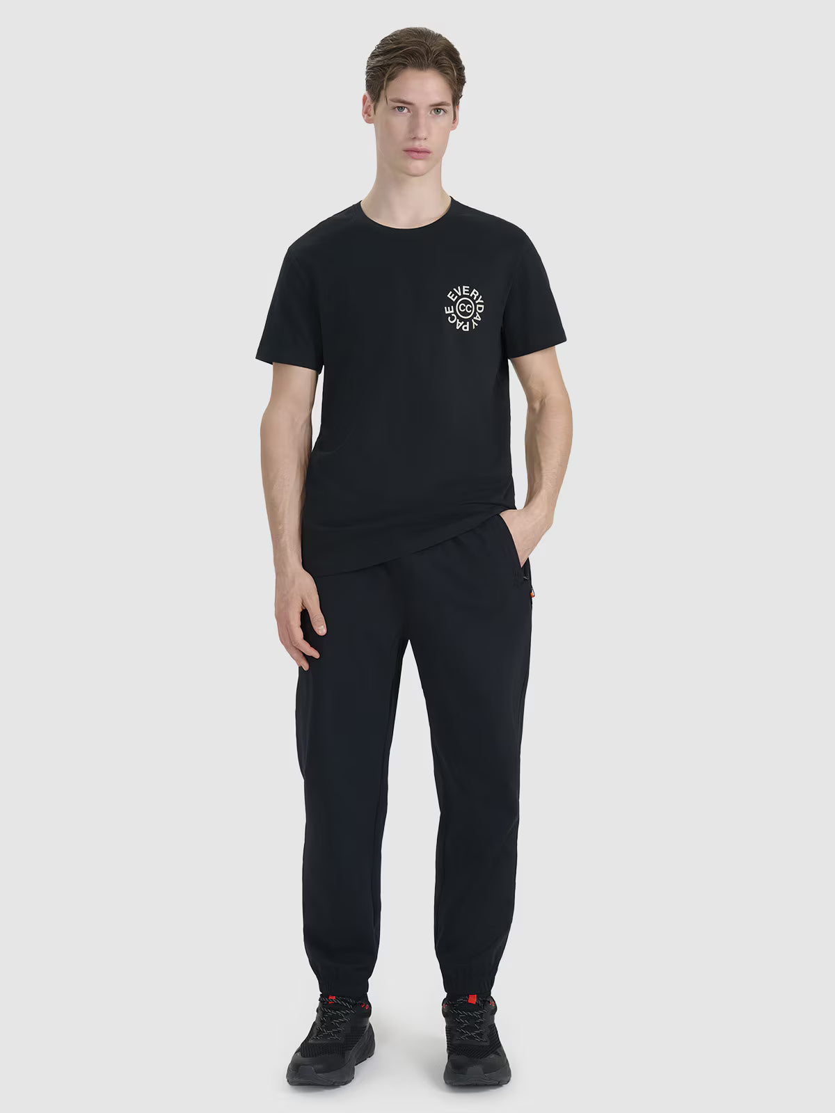 T-shirt regular z nadrukiem męski