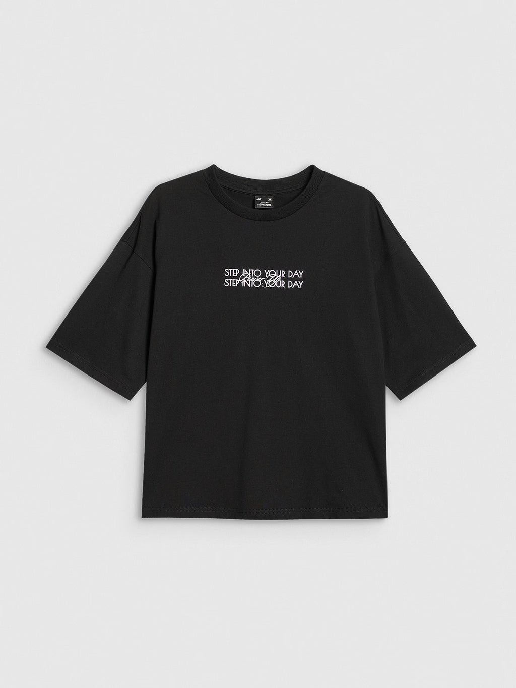 T-shirt oversize z nadrukiem damski