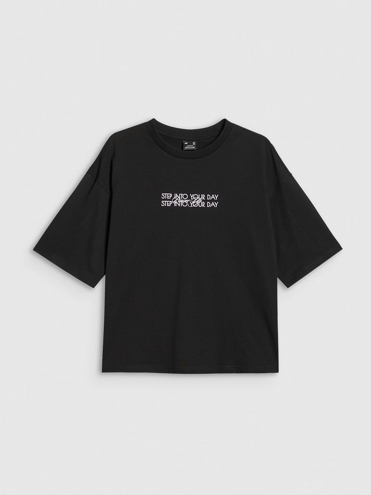 T-shirt oversize z nadrukiem damski
