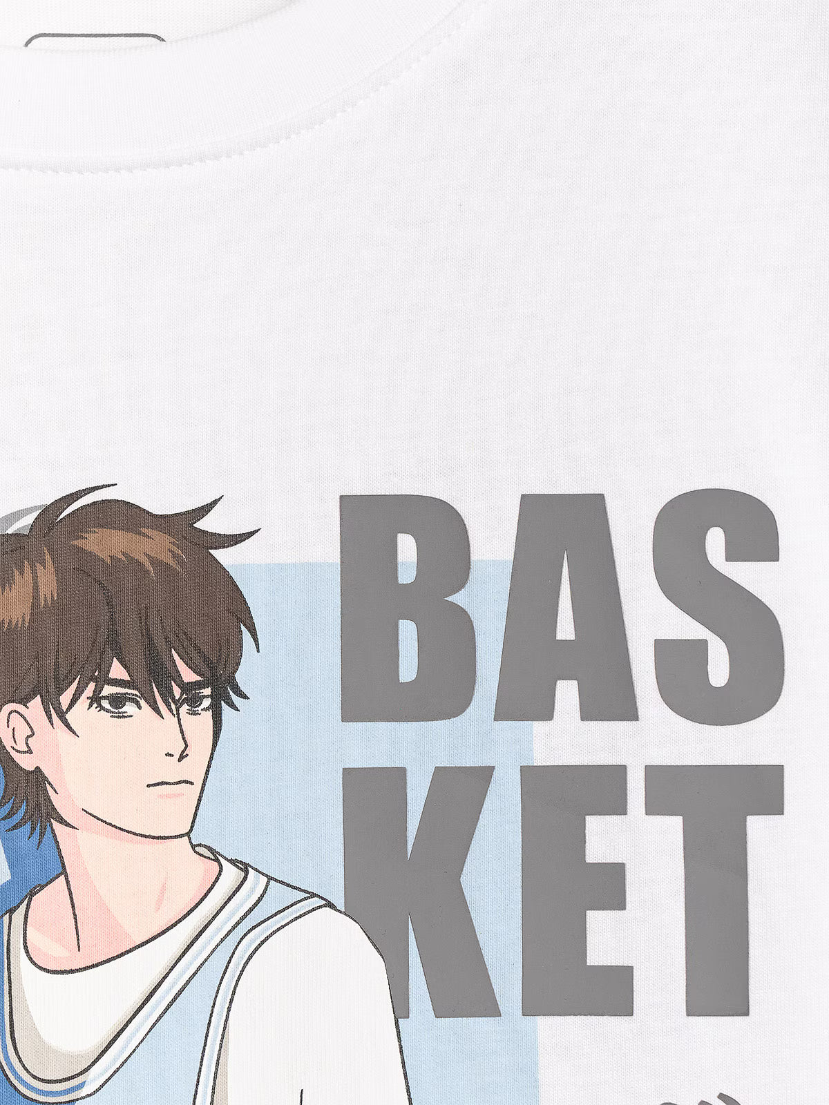T-shirt oversize z nadrukiem chłopięcy