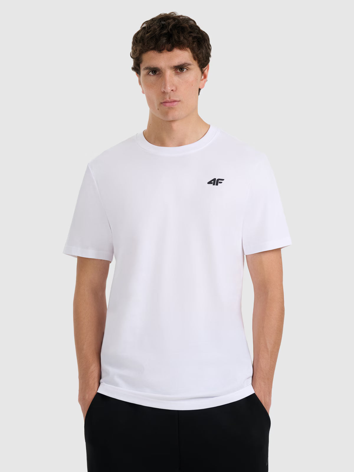T-shirt regular gładki męski