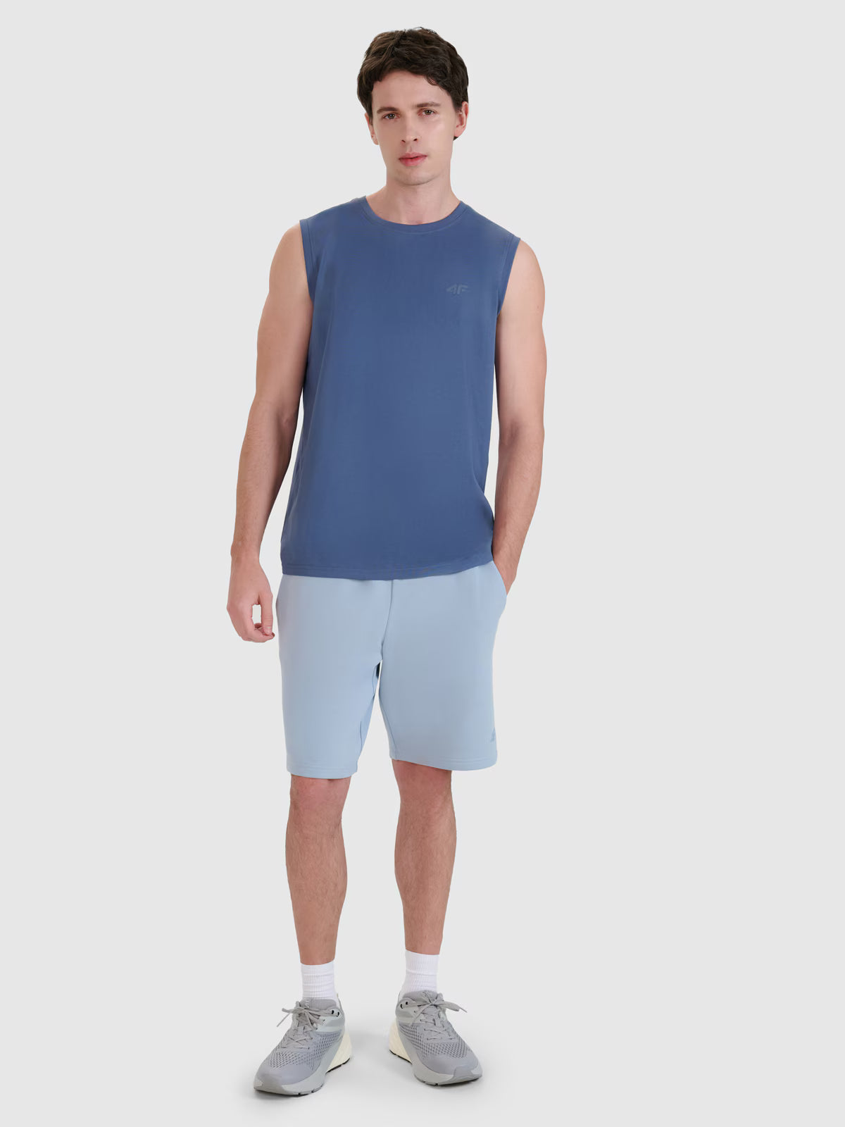 Tank top regular gładki męski