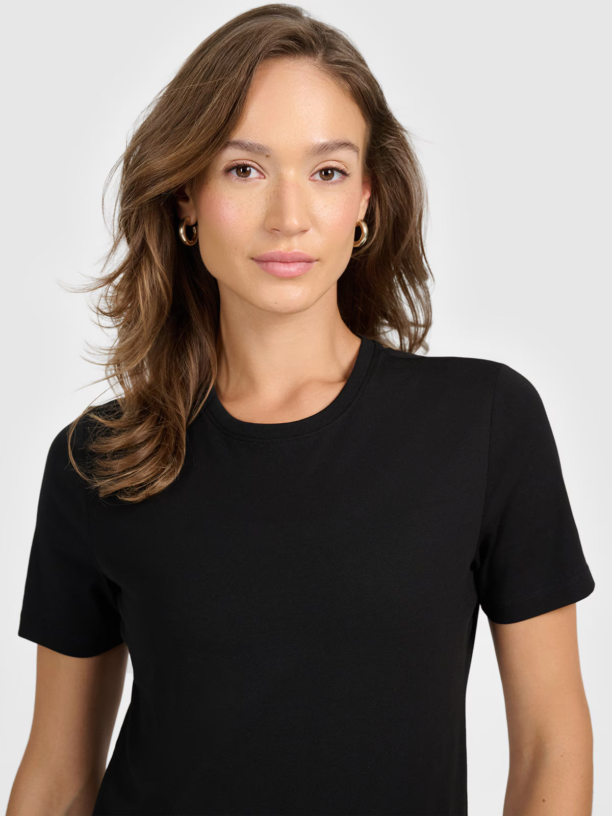 T-shirt regular gładki damski