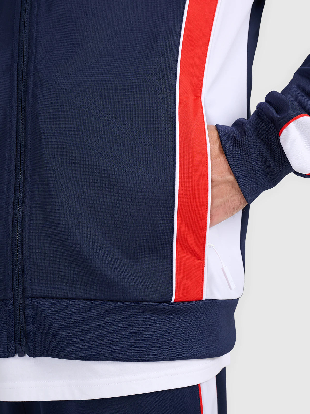 Bluza dresowa rozpinana bez kaptura męska