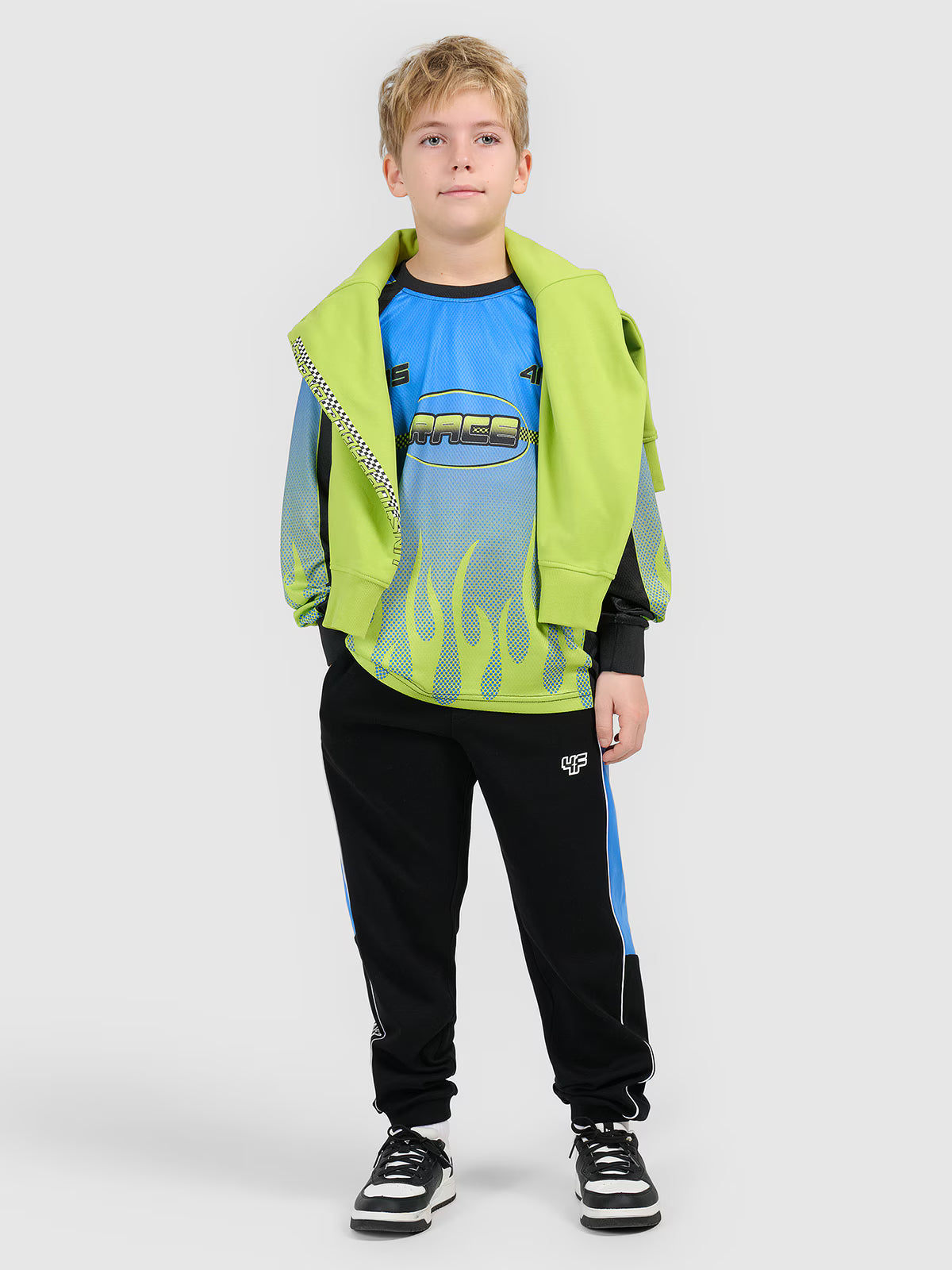 Longsleeve loose szybkoschnący chłopięcy