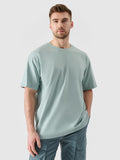T-shirt oversize z nadrukiem męski