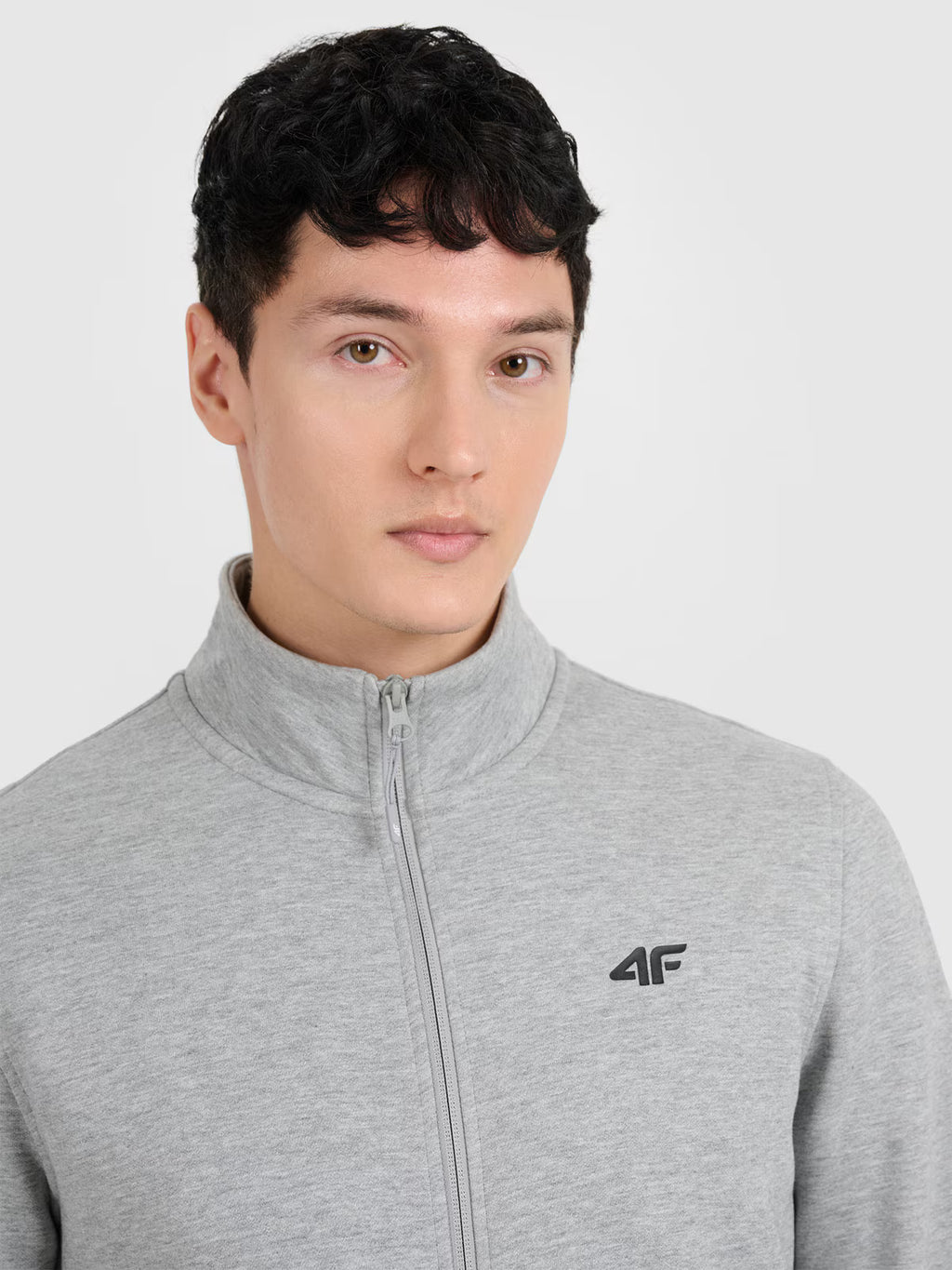 Bluza dresowa rozpinana bez kaptura męska