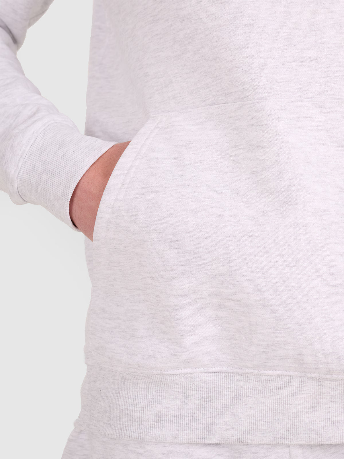 Bluza dresowa nierozpinana z kapturem męska