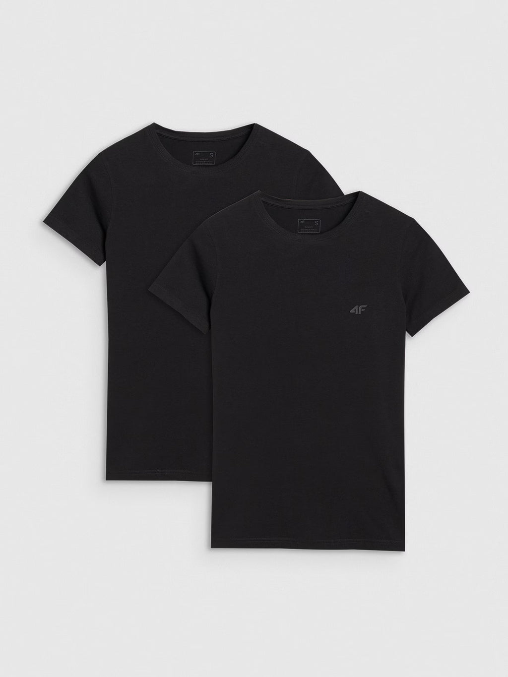 T-shirt slim gładki damski (2-pack)