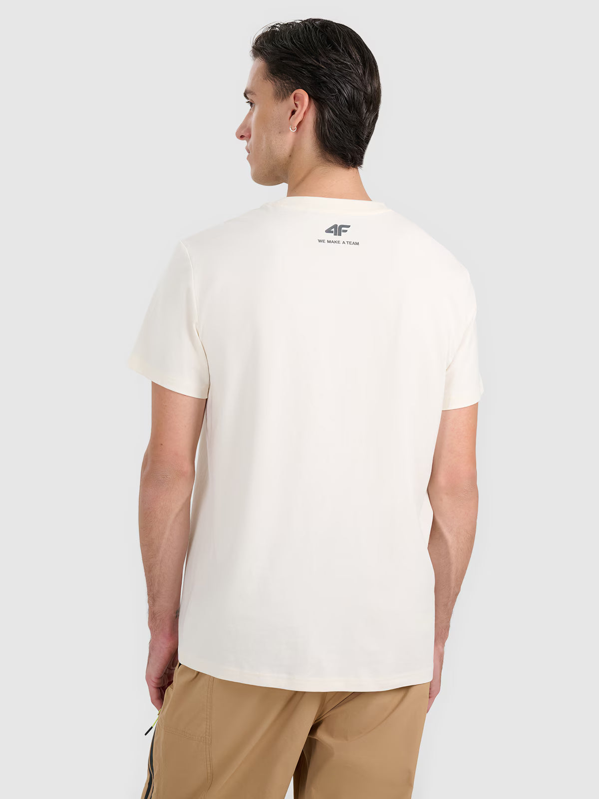 T-shirt regular z nadrukiem męski