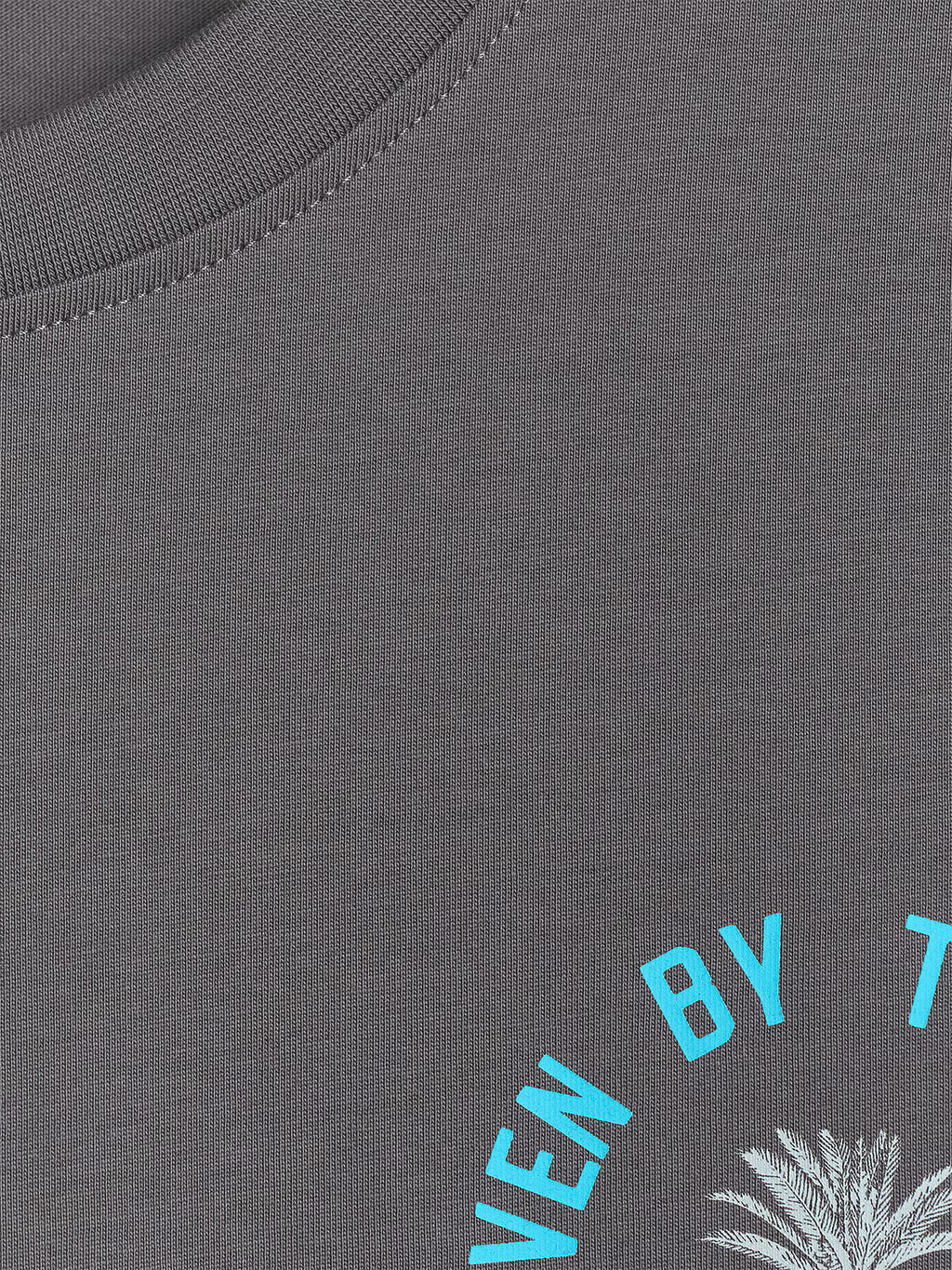 T-shirt oversize z nadrukiem męski