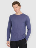 Longsleeve trekkingowy szybkoschnący z wełną merino męski