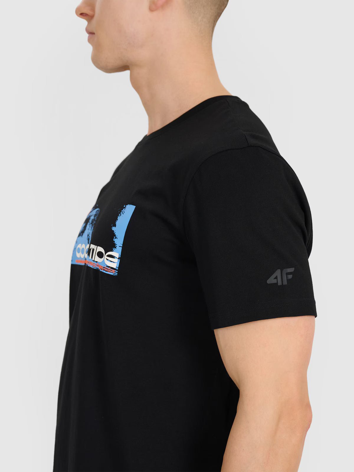 T-shirt regular z nadrukiem męski