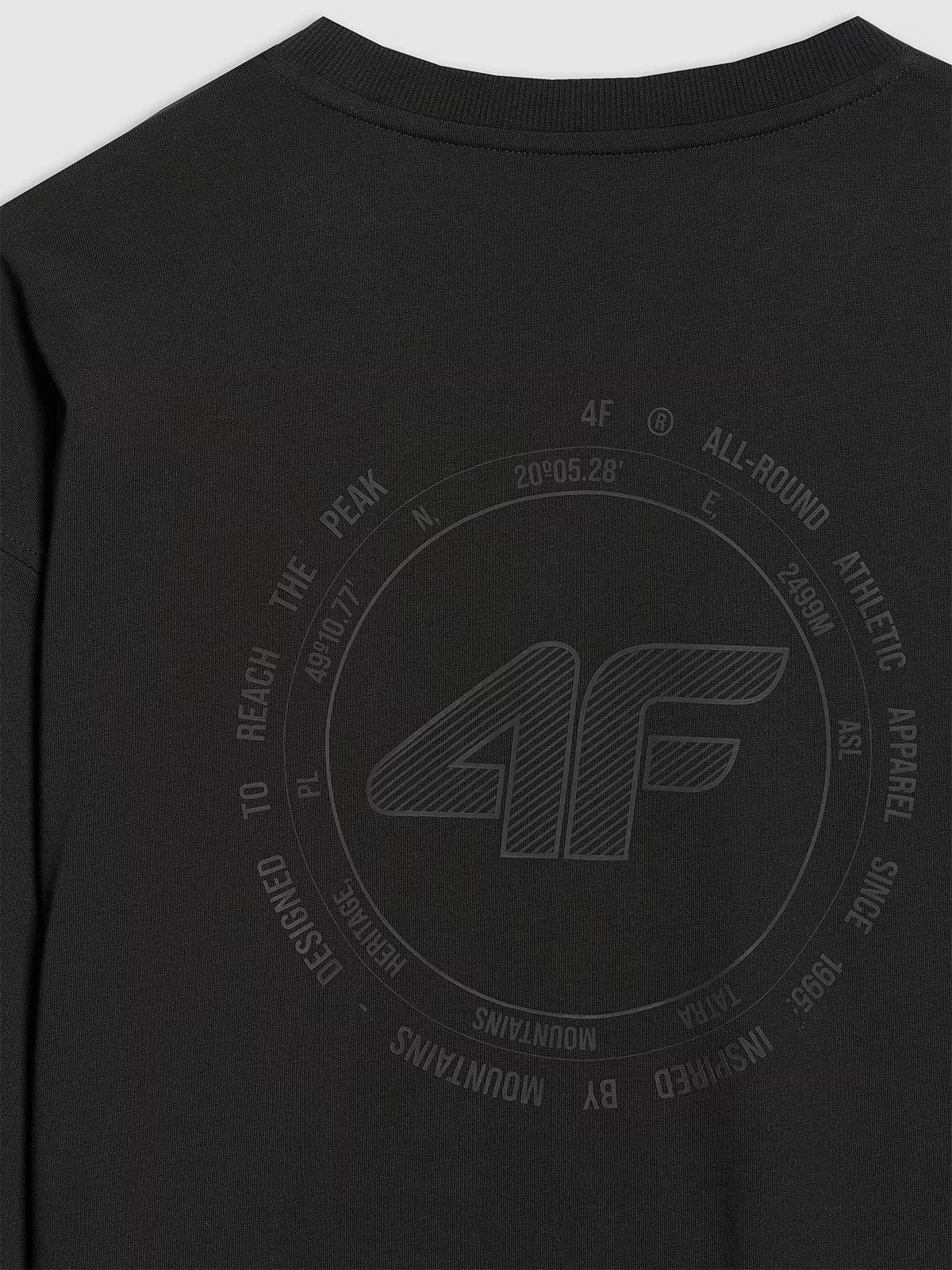 Longsleeve oversize z nadrukiem męski