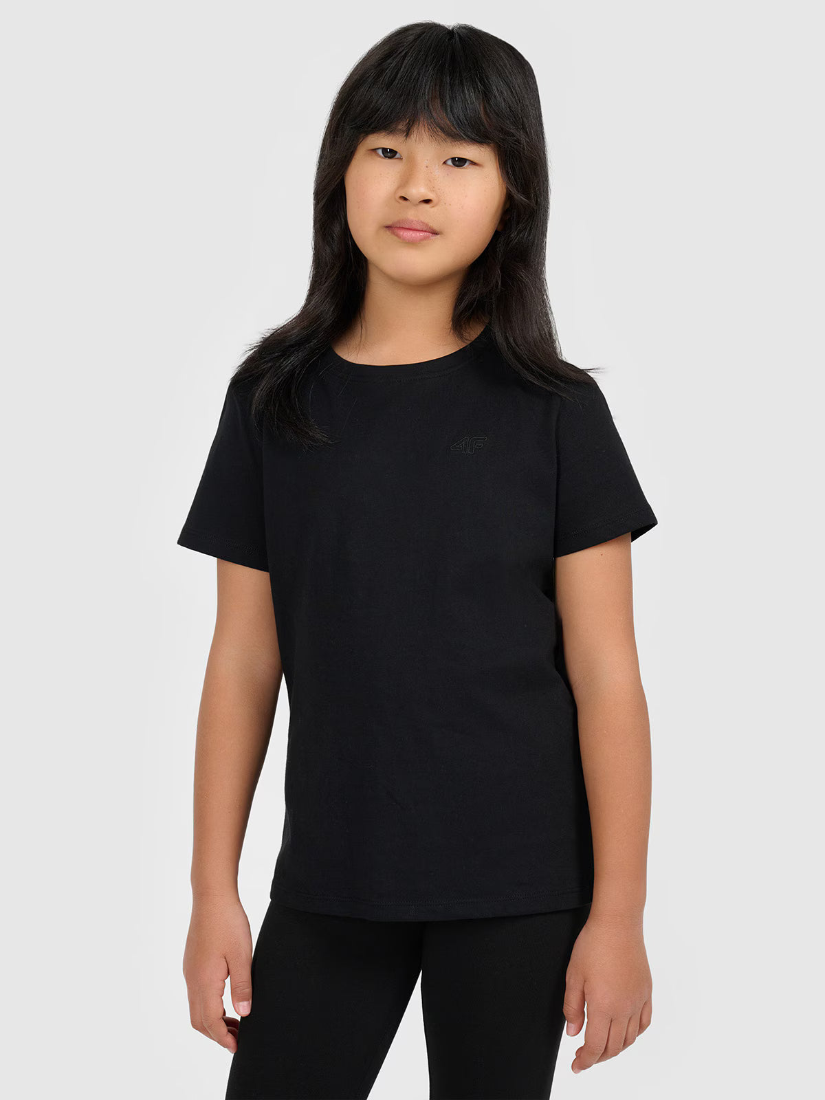 T-shirt gładki dziewczęcy