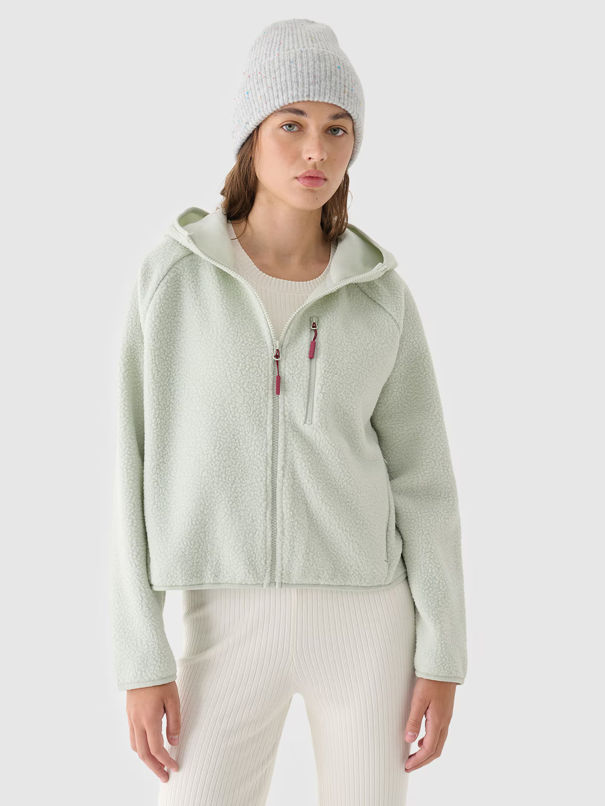 Polar sherpa z kapturem damski