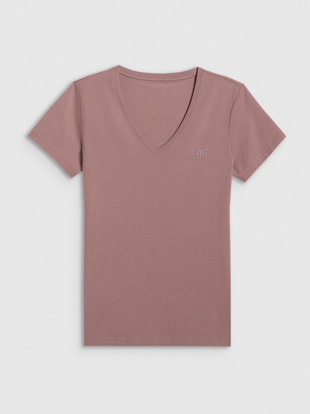 T-shirt slim gładki damski
