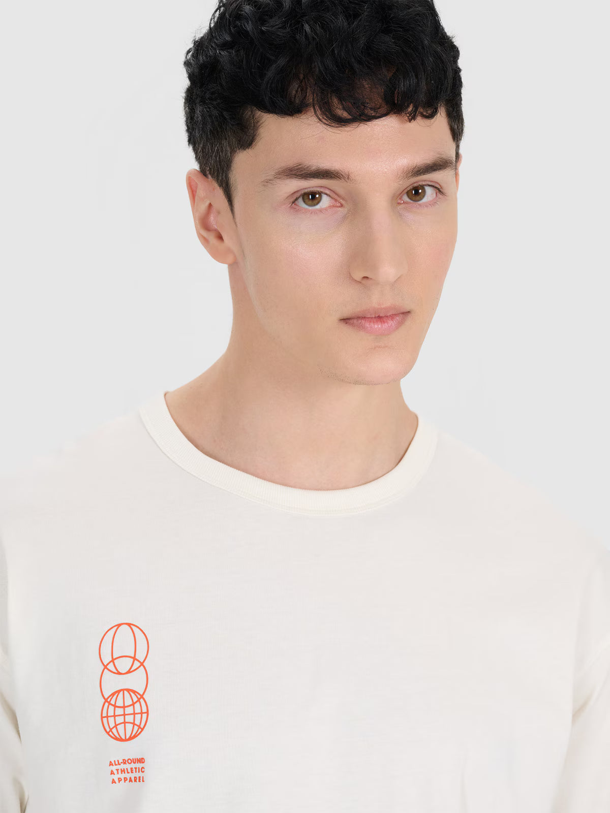 T-shirt oversize z nadrukiem męski