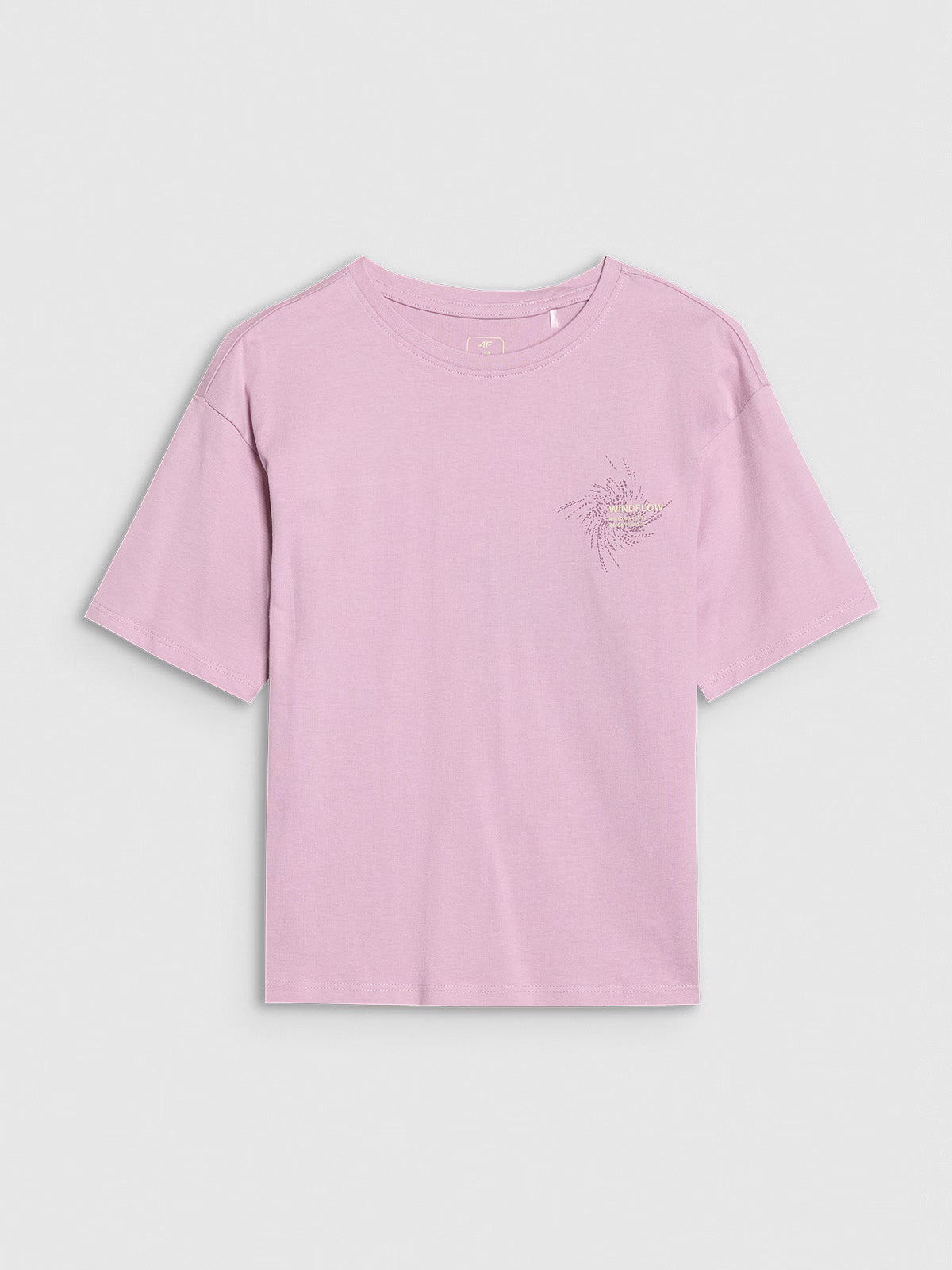 T-shirt oversize z nadrukiem dziewczęcy