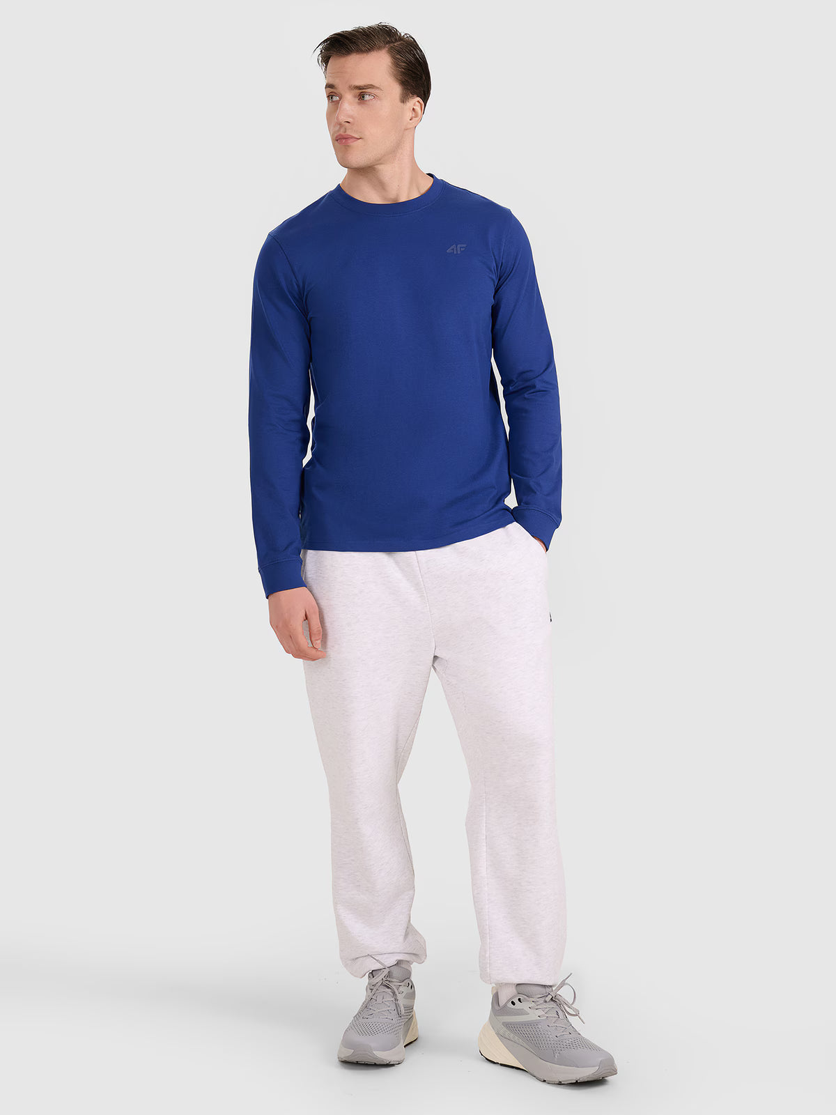 Longsleeve regular gładki męski