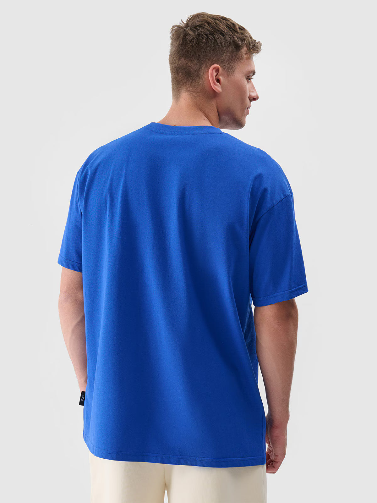 T-shirt regular z nadrukiem męski