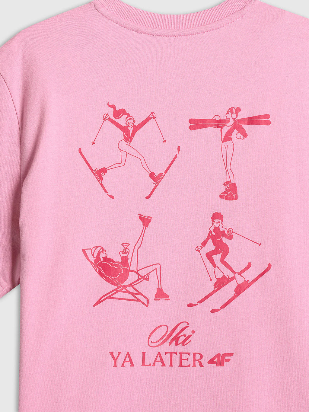T-shirt loose z nadrukiem damski