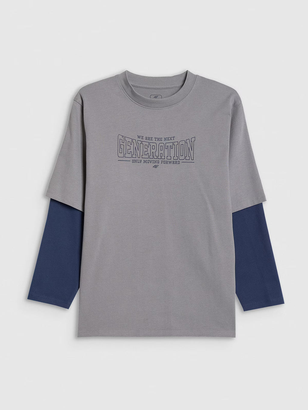 Longsleeve loose z nadrukiem chłopięcy