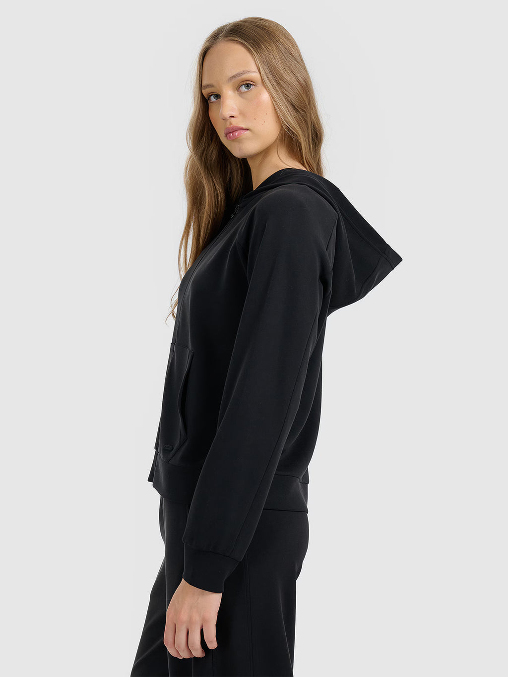 Bluza dresowa rozpinana z modalem damska