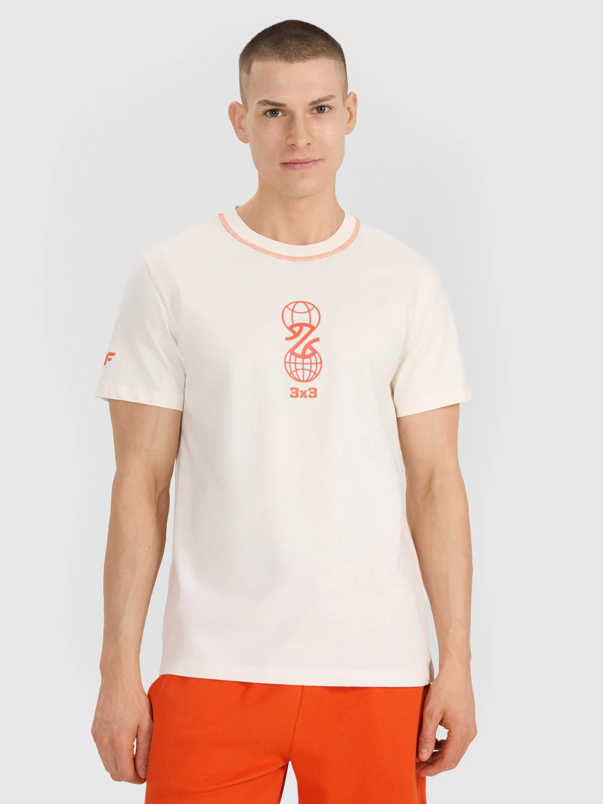 T-shirt regular z nadrukiem męski