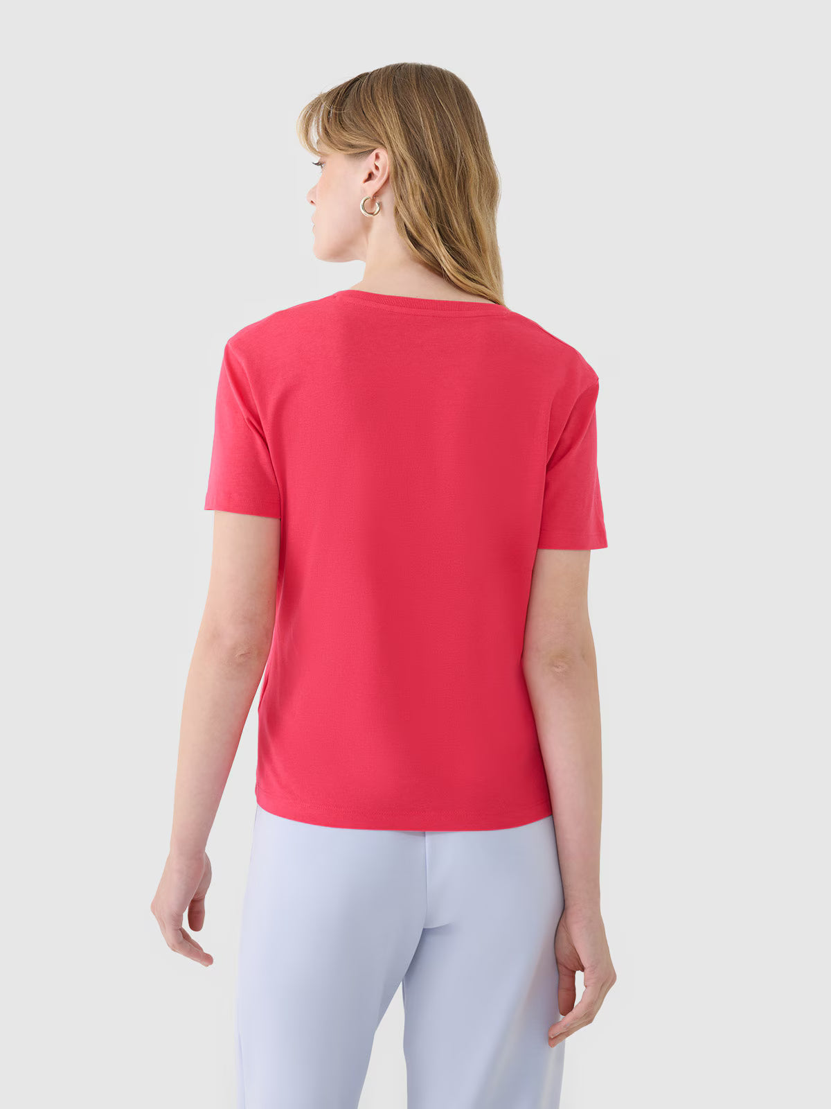 T-shirt oversize z modalem damski