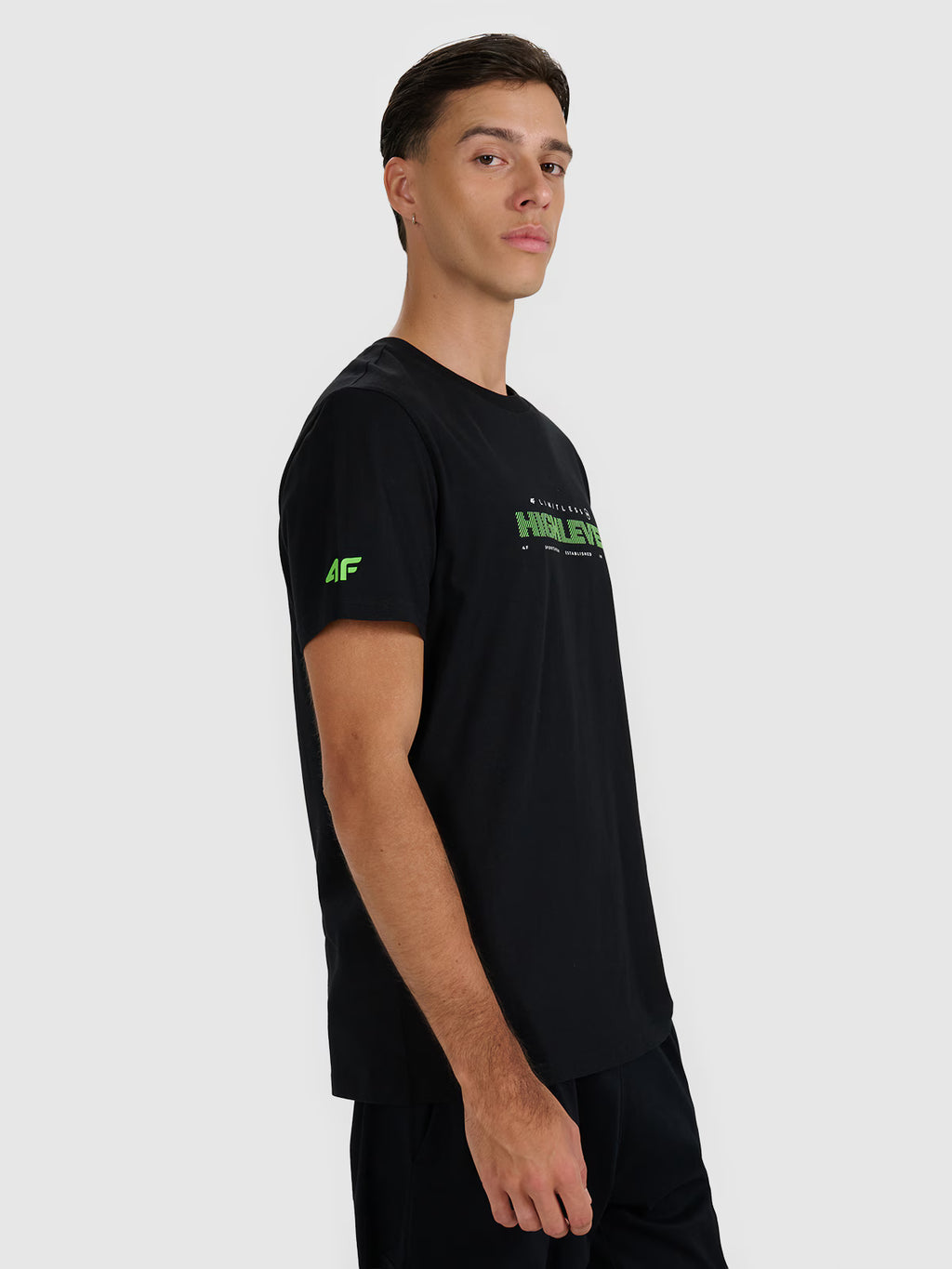 T-shirt regular z nadrukiem męski