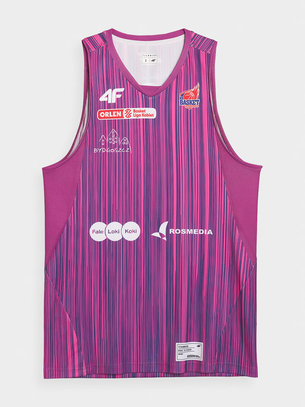 Koszulka meczowa replika wyjazdowa z sezonu 2024/25 damska 4F x KS Basket 25 Bydgoszcz