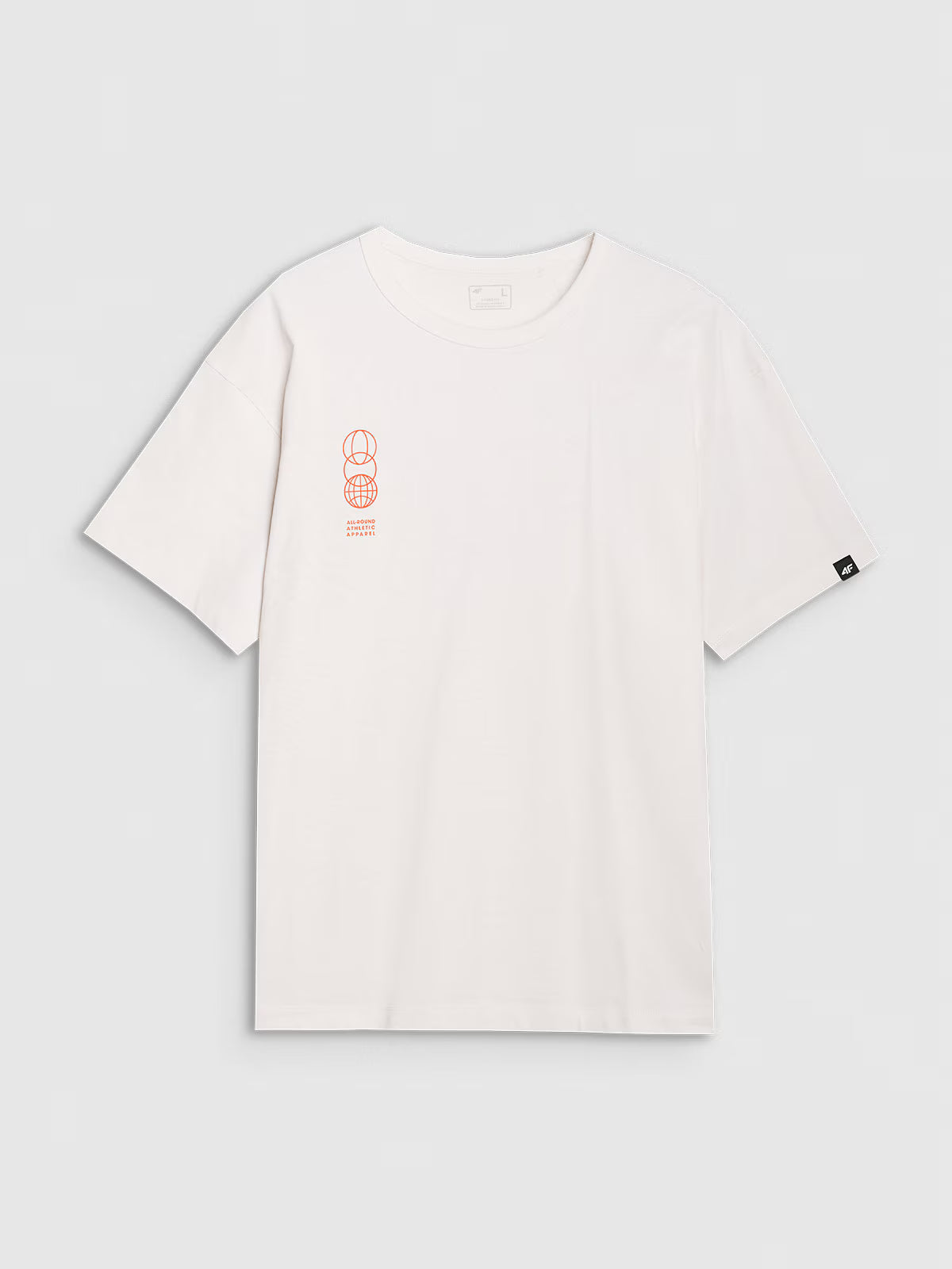 T-shirt oversize z nadrukiem męski