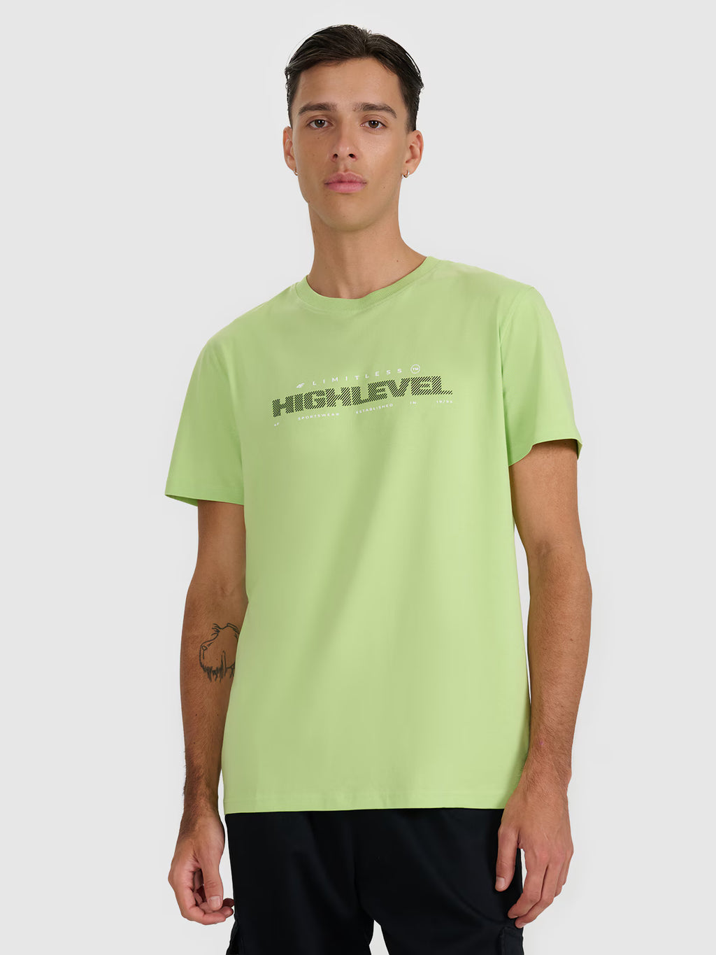 T-shirt regular z nadrukiem męski