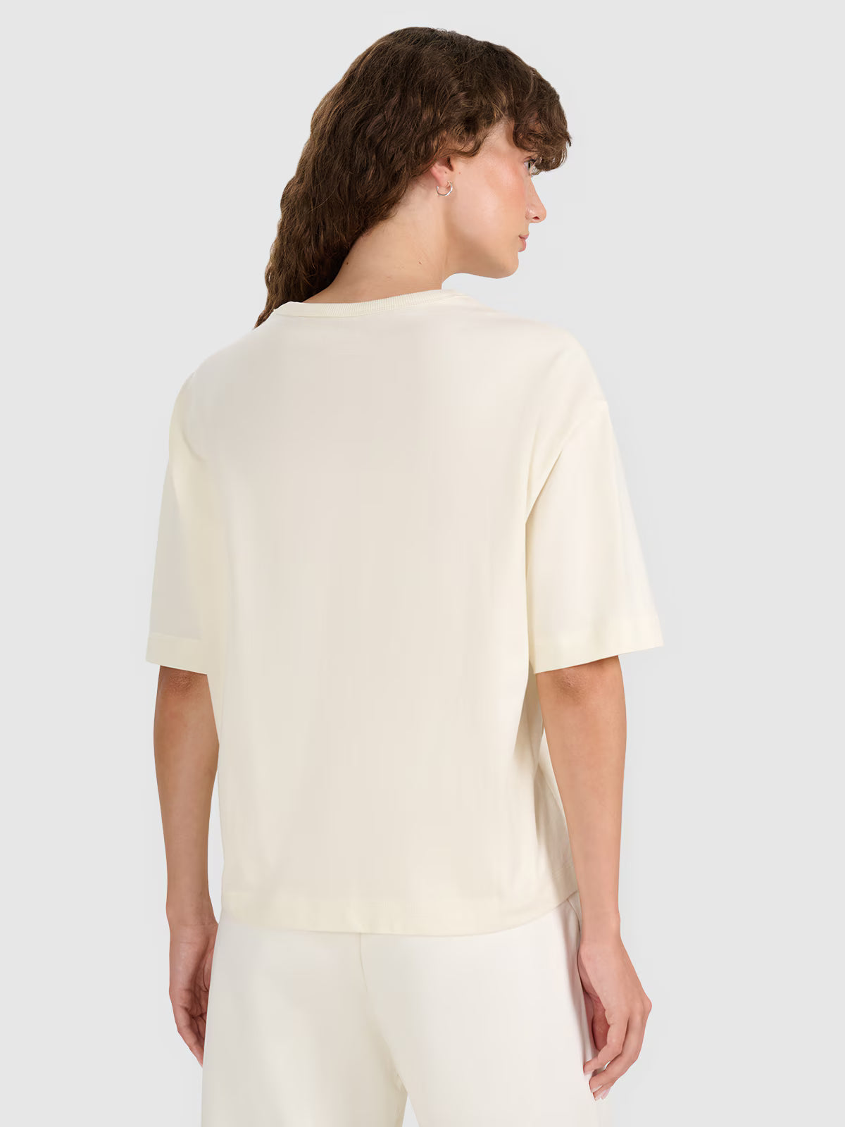 T-shirt oversize gładki damski