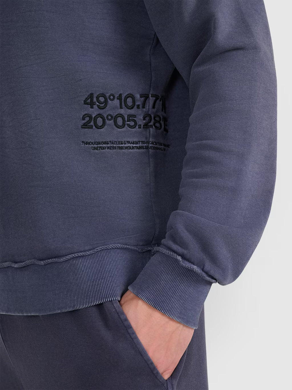 Bluza dresowa nierozpinana bez kaptura męska