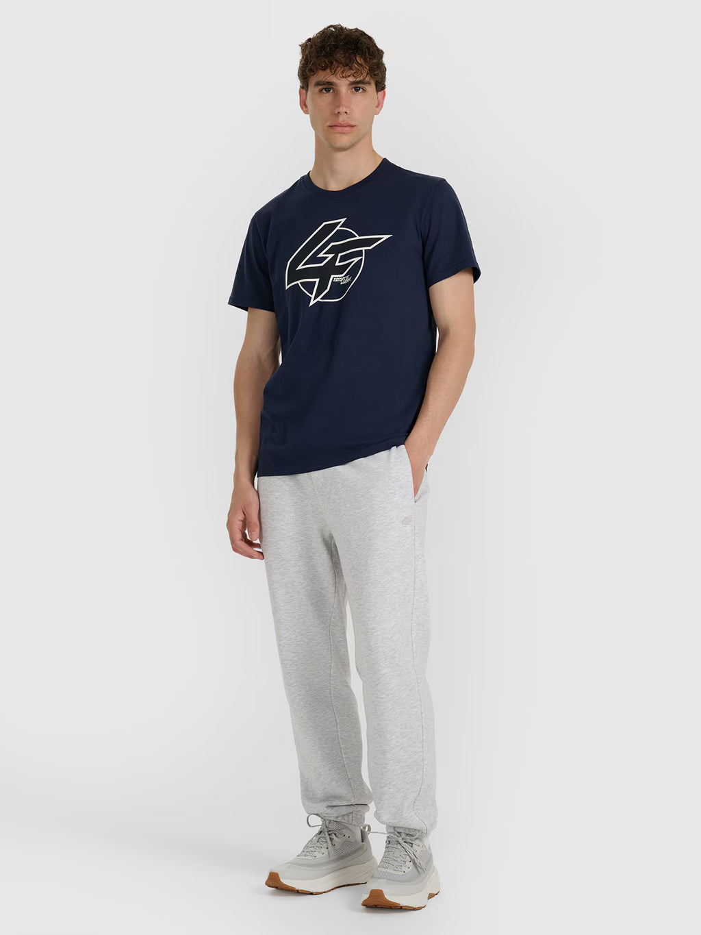 T-shirt regular z nadrukiem męski