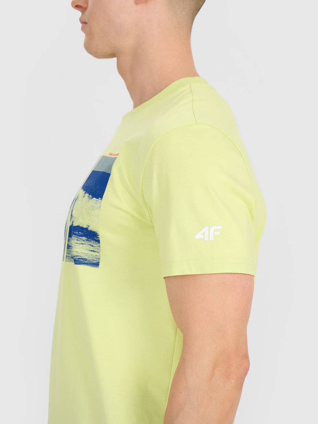 T-shirt regular z nadrukiem męski