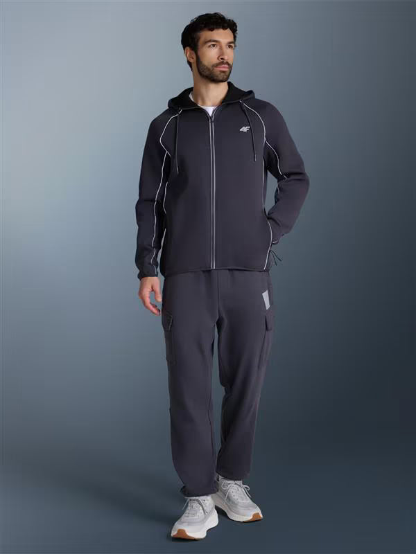 Bluza dresowa regular z kapturem męska