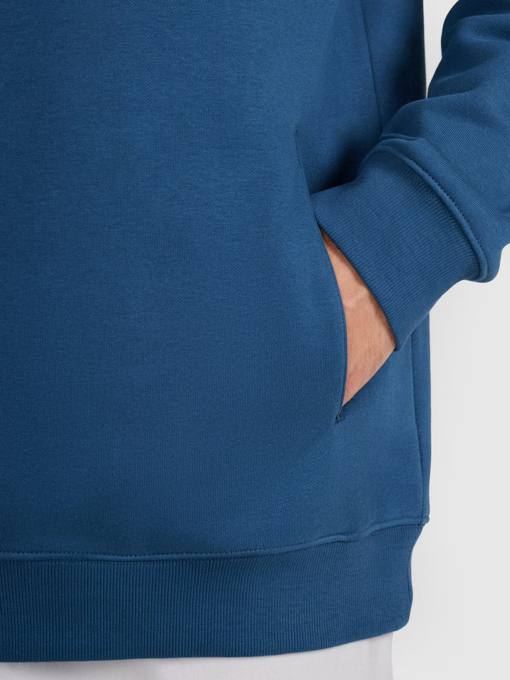 Bluza dresowa nierozpinana z kapturem męska