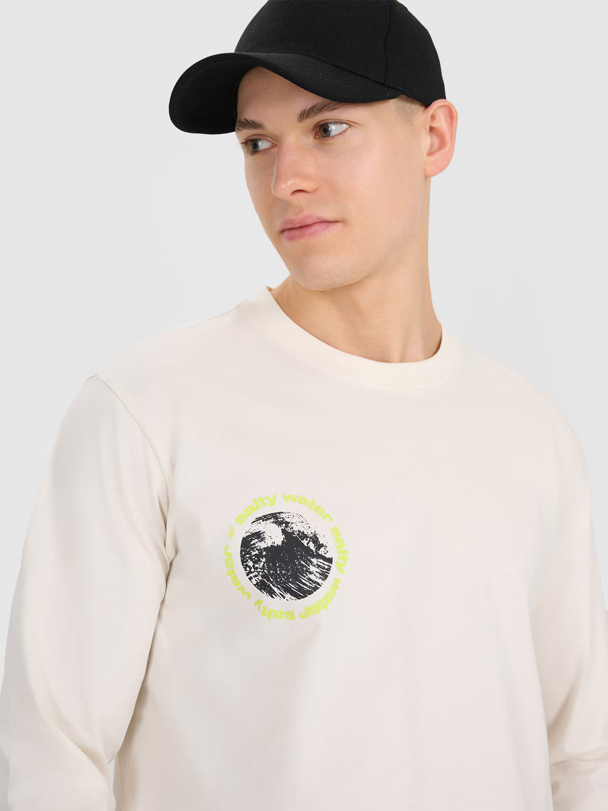 Longsleeve regular z nadrukiem męski