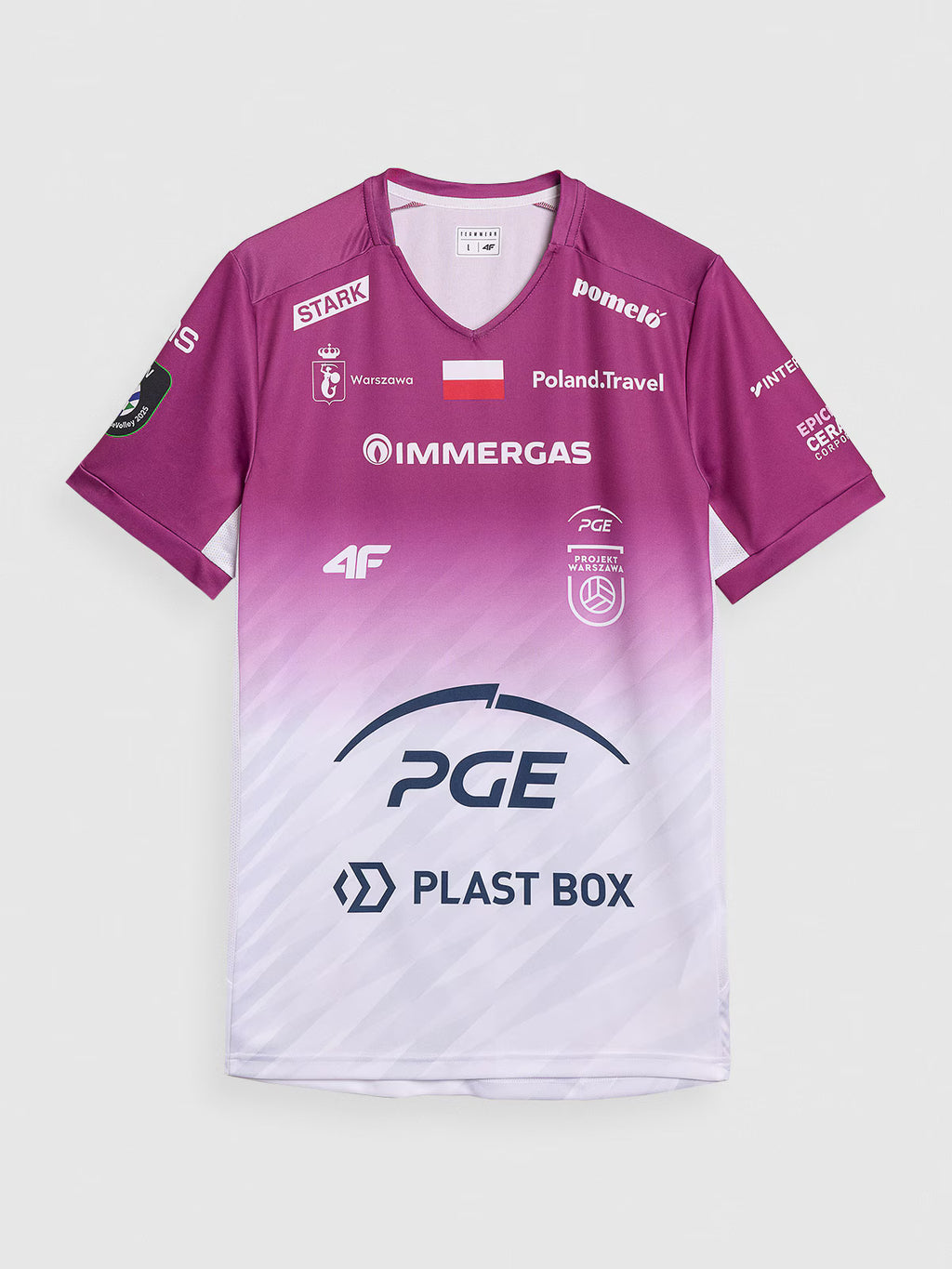 Koszulka meczowa replika wyjazdowa Liga Mistrzów CEV z sezonu 2024/25 męska 4F x Projekt Warszawa