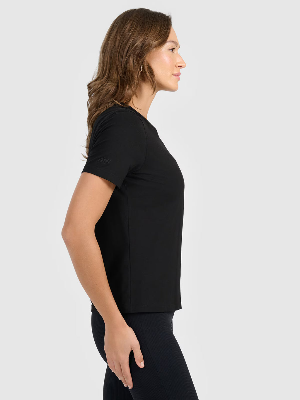 T-shirt regular gładki damski