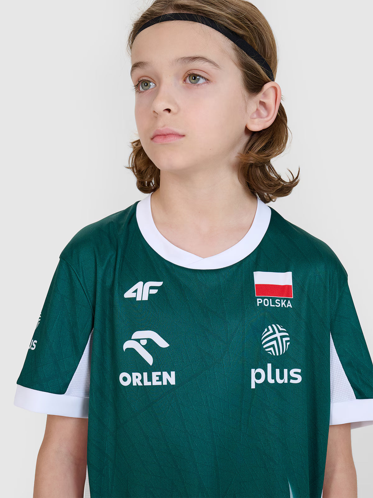 Koszulka meczowa replika z możliwością personalizacji dziecięca 4F x Polska Siatkówka
