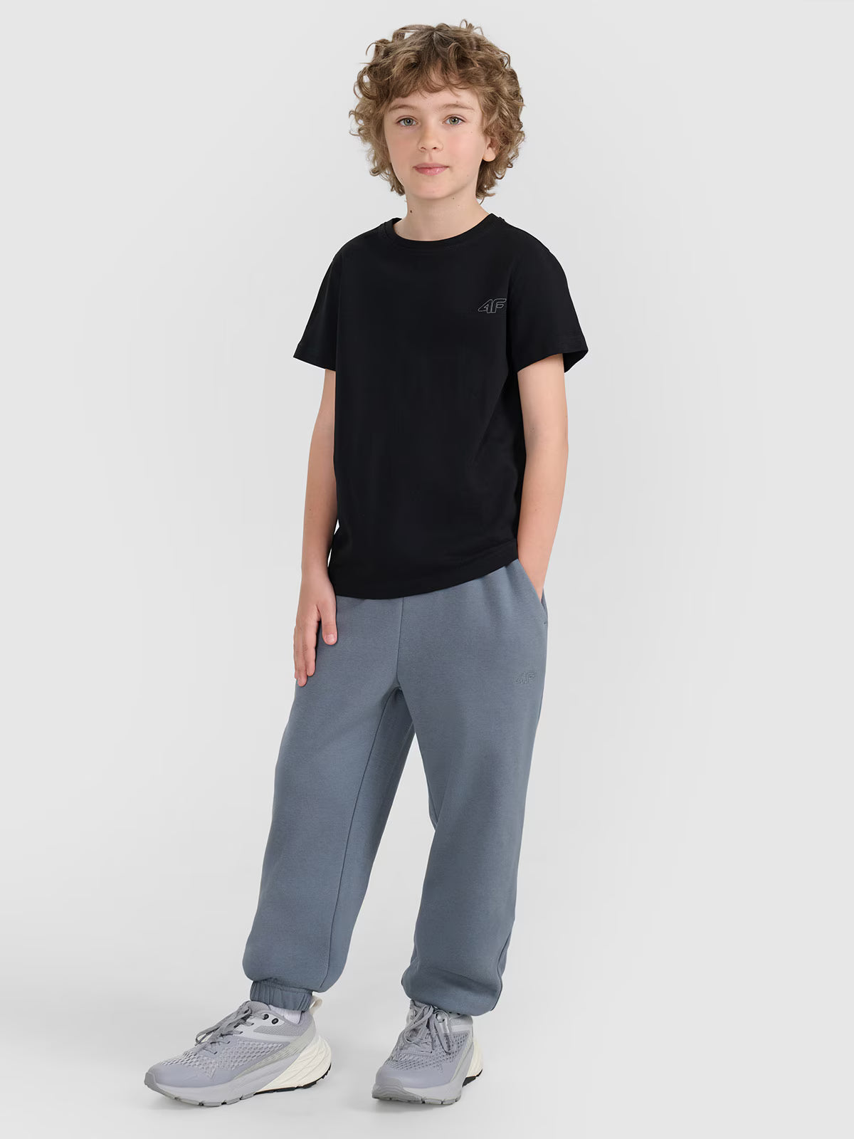 T-shirt regular gładki (2-pack) dziecięcy