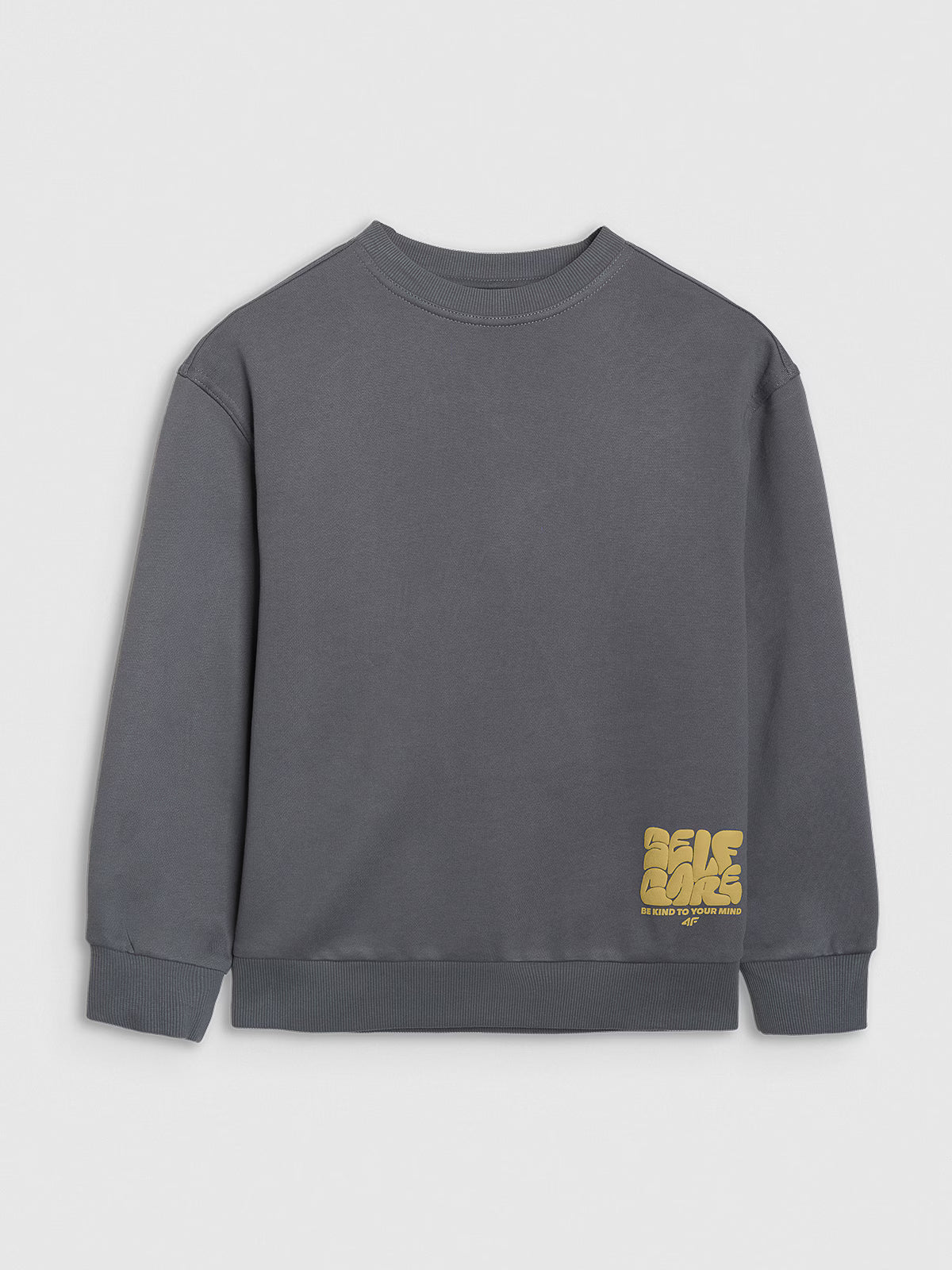 Bluza dresowa oversize nierozpinana bez kaptura chłopięca
