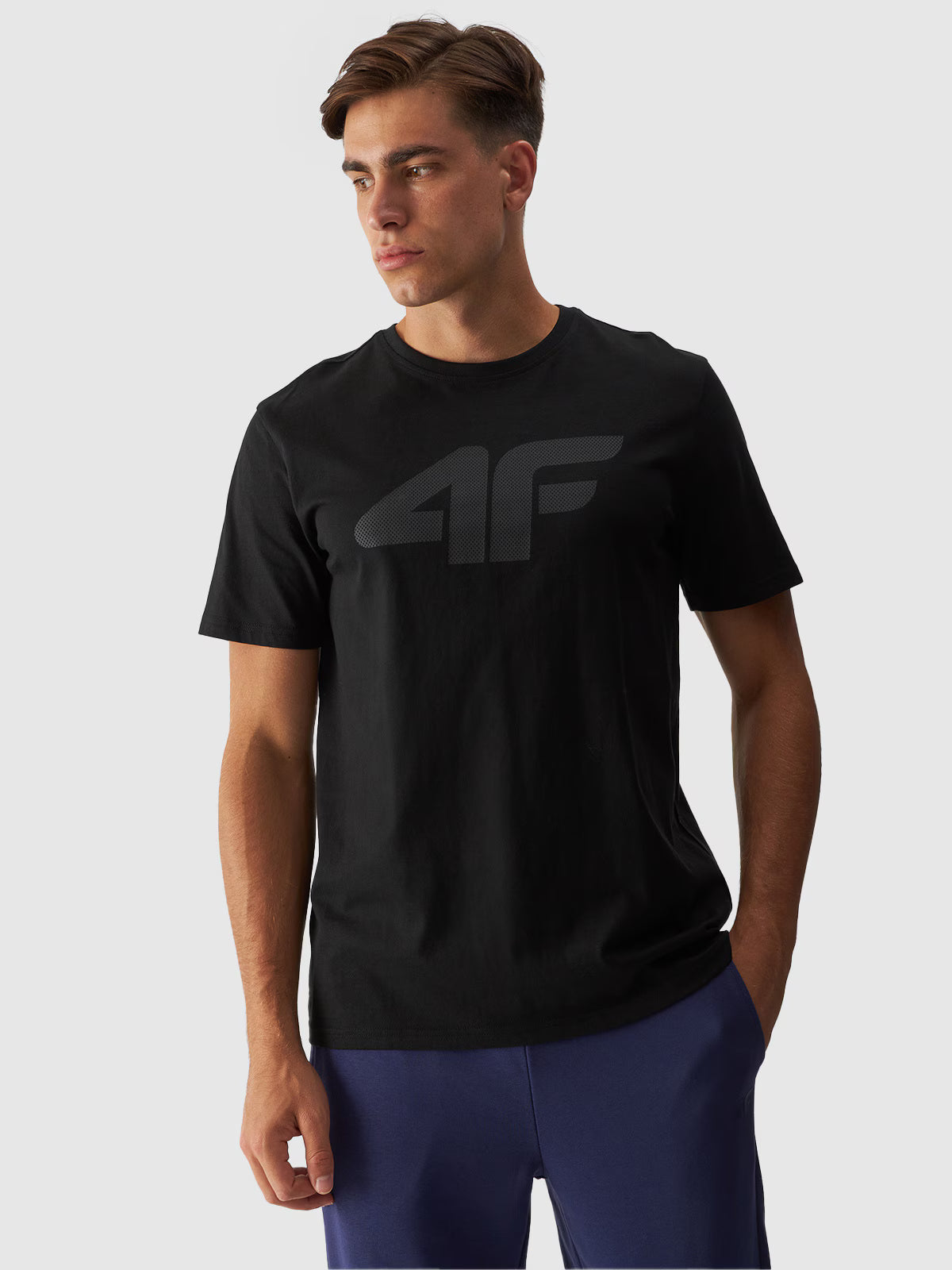 T-shirt regular z nadrukiem męski