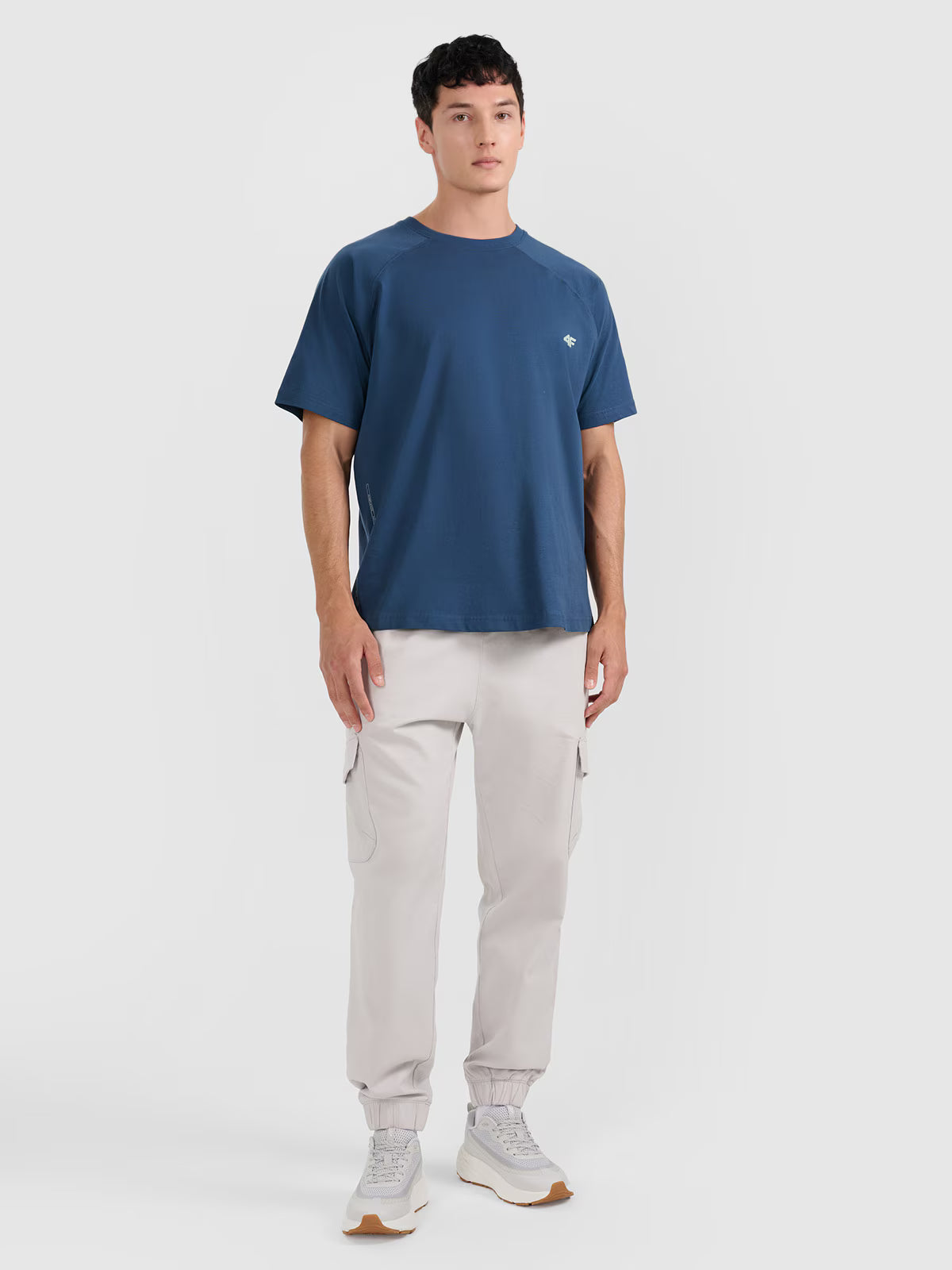 T-shirt oversize gładki męski